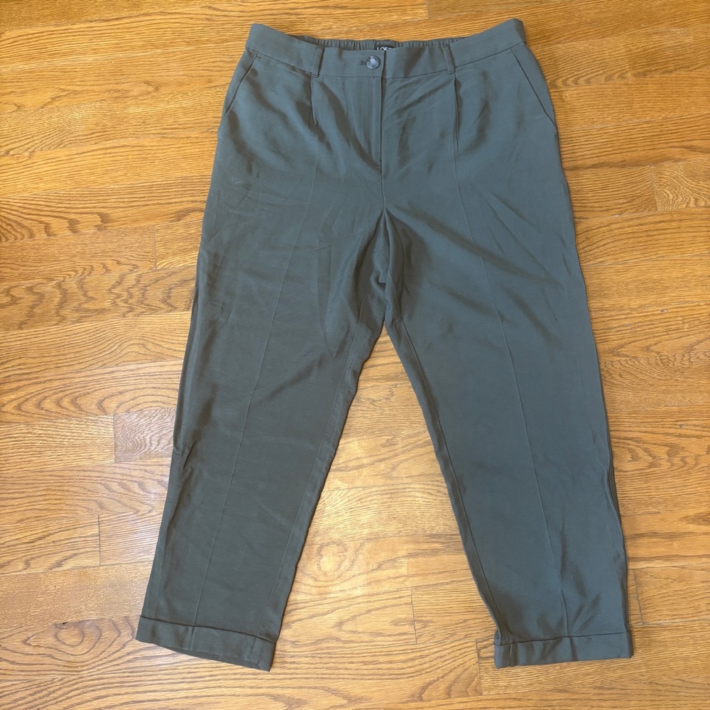 LOFT Green/ Gray pants